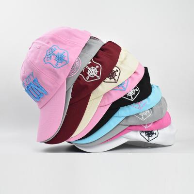 China Six COMMON Classic Unstructured Baseball Caps 3D Panels Embroidery Hat Hat for sale