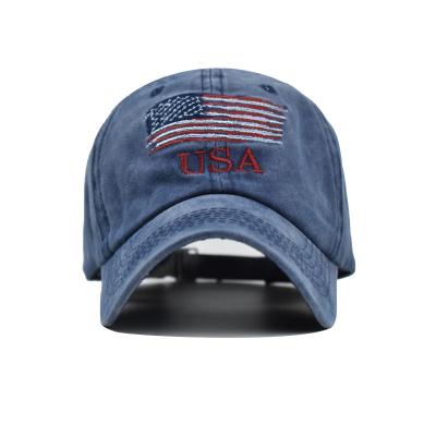 China JOINT Custom Logo Hat Men And Women Washed Distressed Hat And Hat for sale