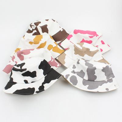 China Fashion\Casual Bucket Hat Multi Color Cow Print Comfortable Wholesale Women\`s Durable Hat Fit For Most for sale