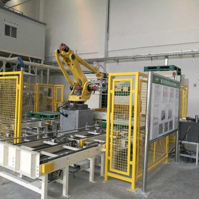 China Building Material Shops 2021 New Design Automatic Robot Palletizer Palletizing Stacking Machine For 50kg Bag Carton for sale