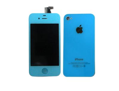 China 3.5 Inches Mobile Phone LCD for Iphone 4S LCD With Digitizer Light Blue for sale