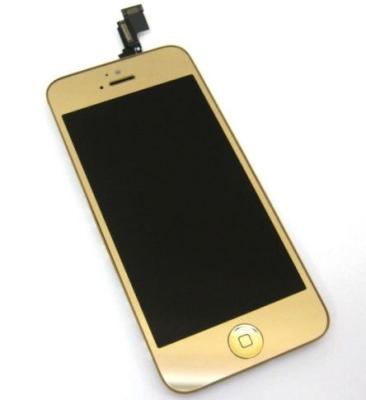 China Multi Touch Screen Iphone 5C LCD With Touch Screen Gold Assembly for sale