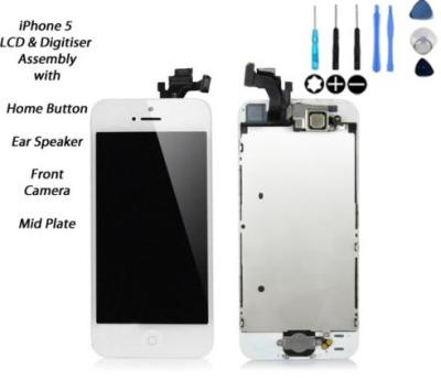 China IPS Iphone LCD Screen For Iphone 5G LCD With Digitizer With Parts White for sale