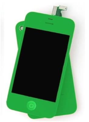 China High Definition Iphone LCD Screen For Iphone 4S LCD With Digitizer Green for sale