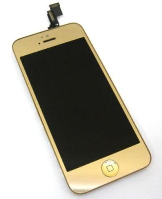 China Kapazitiver Handy-LCD-Bildschirm für Iphone 5C LCD mit Analog-Digital wandler Gold zu verkaufen