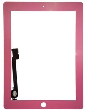 China High Definition Ipad 3 Digitizer / Touch Screen Pink 9.7 Inches for sale