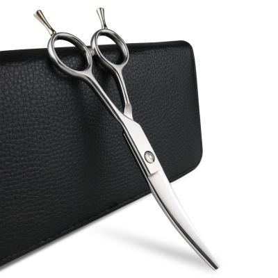 China New Style Thinning Scissors Professional Curved Barber Scissors Pet Scissors 5 Inch Dog Grooming Scissors for sale