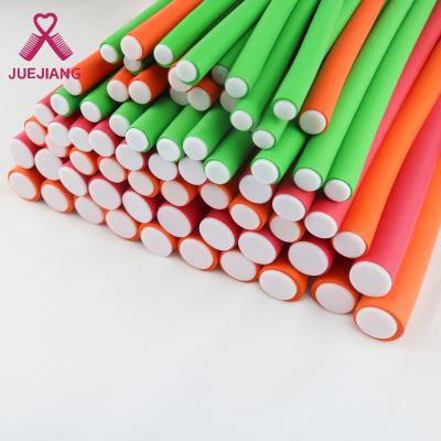 China Salon Super Flexible Curling Rods 7 Size Hair Twist Rods Hair Curlers Set No Heat Hair Rollers Soft Foam for sale