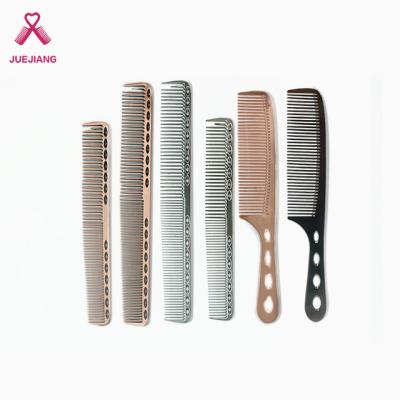 China Professional Hairdressing Hot Selling Anti Static Aluminum Hair Comb For Hair Styling Hairdressing Cutting Comb for sale