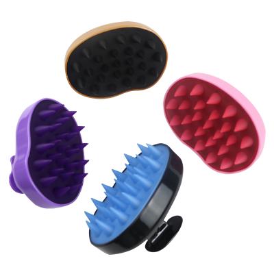 China Nondisposable Main Wash Hair Wash Hair Brush 4 Silicone Comb Scalp Body Massager Comb Shower Bath Spa Slimming Massage Health Beauty Brush for sale