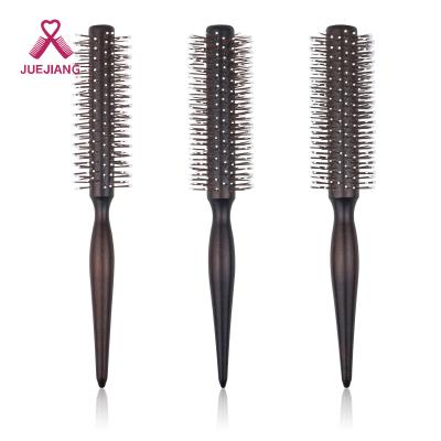 China Super Home Hotel Spa Moving Hair Styling Tools Round Brush Plastic With Nylon Bristle Drying Thermal And Ionic Roll Styling Hair Brush Barber Shop for sale