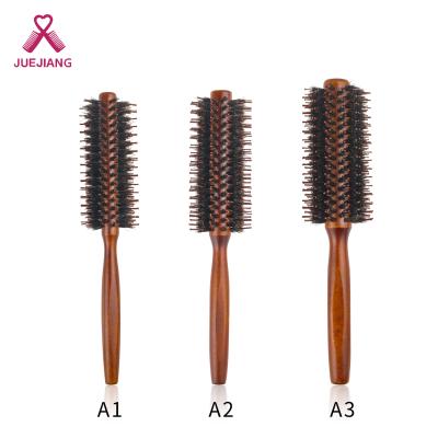 China Super Round Duct Brush Plastic With Nylon Bristle Drying Hair Brush Barber Shop Hair Styling Tools for sale