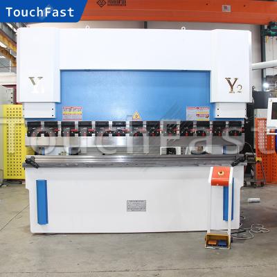 China Stainless Plate Folding Touchfast Semi Automatic Stainless Steel 100 125 160 200 250 Ton Hydraulic Press Brake Machine for sale