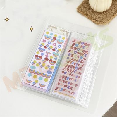 China Decorative Custom Cover Long Sticker Hard Plastic Thin Sticker Gathering Book Album Strip Closure for sale