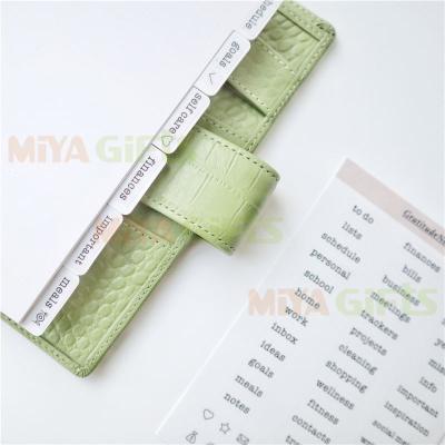 China Organizers Label Tag Sticker for 7-Tag Plastic Modular Divider Set for Planner Diary Agenda Time Topic Management for sale