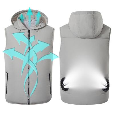 China Breathable USB Proof Clothing Sun Protection Outdoor UV Vest Jacket Vest Fan Filling Cooling Vest for sale