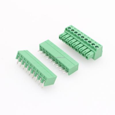 China Hot Selling 15EDG PCB KF2EDG with 3.5MM /3.81MM Pitch 2-24 Pin Female and TB PCB Male Pluggable Connector for sale