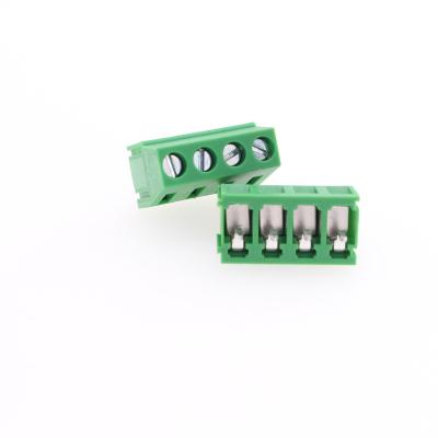 China PCB Factory Price 3.81mm 5.0mm 5.08mm 2 Pin 4 Pin 4 Pin Straight Leg KF128 Copper Socket PCB Screw Terminal Block Green Connector for sale