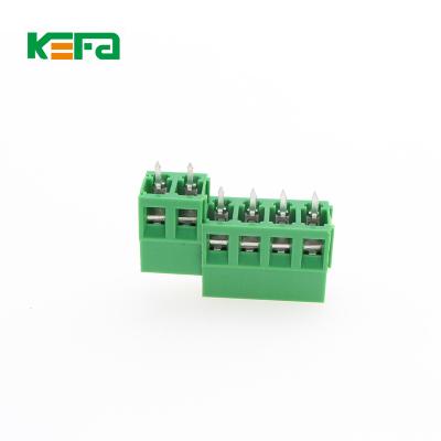 China Wholesale Price KF128/301/126/127/129/950/635 2/3/4/5/6/7/8P 5.0/7.62/9.5/5.08 Green Color PCB Screw Terminal Block Board pcb for sale