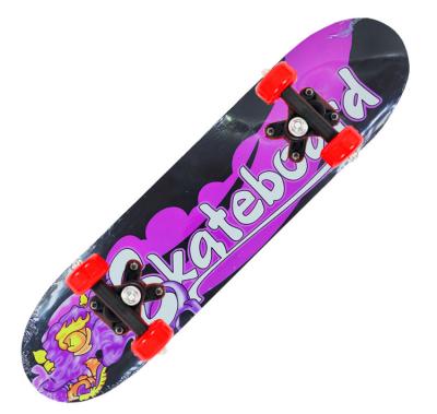 China Child makers are cheap double tilt kids outdoor sports teenagers cartoon maple four wheel skateboard for sale