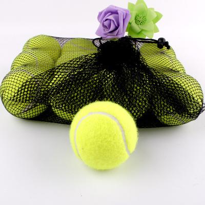 China Wholesale Interactive Dog Training Chew Toys Dog Tennis Ball Dog Ball Colored Tennis Ball With Net Packing for sale