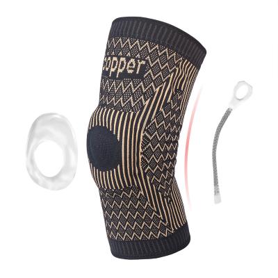 China Amazon Best Selling Copper High Compression Universal Hot Elastic Knee Sleeve Amazon Knee Brace For Men And Women Knee Support for sale