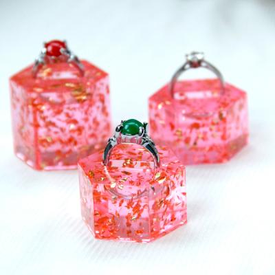 China Resin simple and modern female European romantic home decoration collection accessories resin rose ring props desktop collection for sale