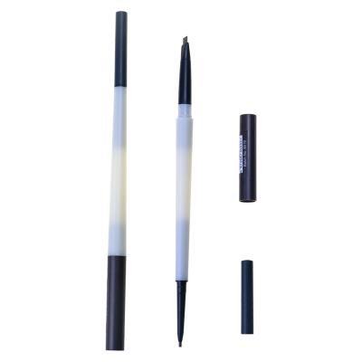 China Vegan Cosmetic Waterproof 2 in 1 Double Headed Eyebrow Pen Waterproof Eyebrow Pencil for sale