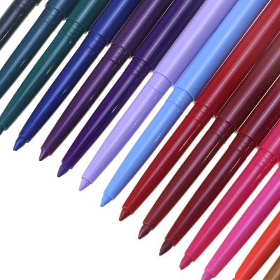 China Vegan Waterproof Cruelty Free RTS Colorful Eyeliner Gel Pencil Long Lasting Waterproof Soft Makeup Pen for sale