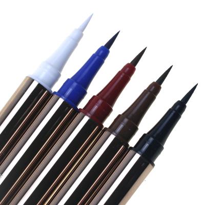 China RTS 5 Colors Vegan Dye Waterproof Quick Dry High Eye Makeup Waterproof Long Lasting Liquid Eyeliner Pen for sale