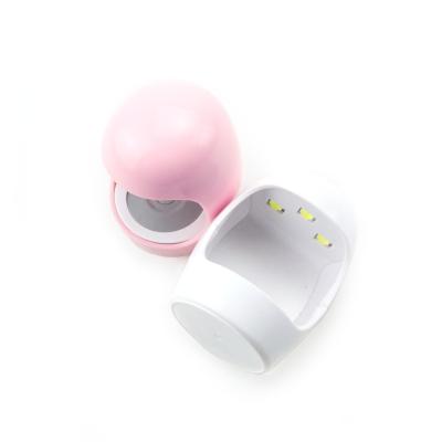 China Simple Nail Dryer Nail Technician UV Lamp Cheap Led Nail Manicure Gel White Home Use 6W Personal Light for sale