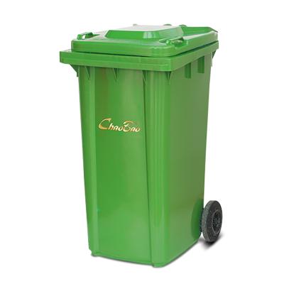 China Luxury Large Capacity Four-color 240 Liter Outdoor Commercial Sanitation Trash Can With Lid for sale