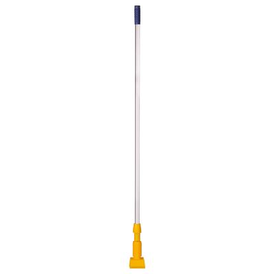 China Sustainable Hospital Dusting Floor Cleaning Cotton Absorbent Wire Broom Yellow Replacement Rod With Mandrel for sale