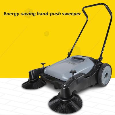 China Hotels Hand Push Type Sweeping Machine Hand Held Manual Road Floor Sweeper for sale