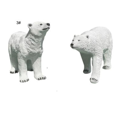 China China Large FRP Park Simulation Animal Polar Bear Sculpture Decoration Outdoor Sculpture for sale