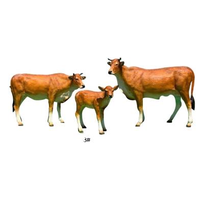 China Europe Outdoor Large Scale Fiberglass Sculpture Cow Simulation Farm Animal Sculpture for sale