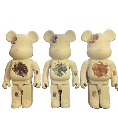 China Modern Japan Noise Building Corrosion Corrosion Destruction Art Block Bear For Sale Craft 1000% 70CM ART Bearbrick Light Luxury Resin for sale