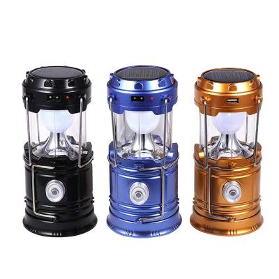 China Residential New rechargeable Collapsible brightness Outdoor portable 30 LED solar Camping Lantern for sale