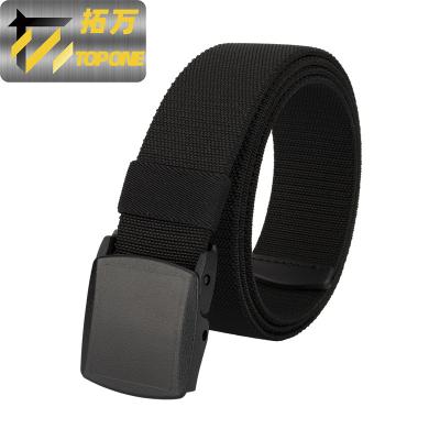 China Nylon+Plastic Buckle 1.5 Inch Tactical Nylon Belt Webbing Belt Outdoor Military Plastic Buckle Men for sale