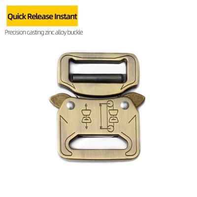 China 27MM Metal Adjustable Belt Buckle Customizable Eco-Friendly Logo for sale