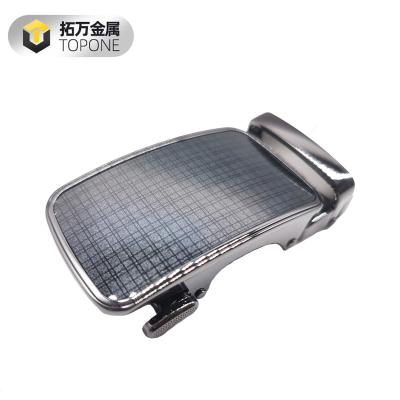 China Eco-friendly Painting Mesh Metal Ratchet Belt Buckle Specular Dark Luxury for sale