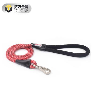 China Custom Type Heavy Duty Dog Leash Nylon Outdoor Training Traction Rope Dog Leash for sale