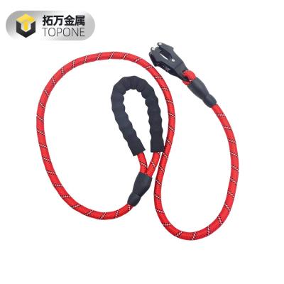 China Padded Outdoor Night Running Tracking Soft Handle Nylon Reflective Dog Leash for sale