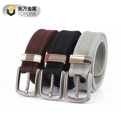 China Fashion men's and women's casual alloy buckles canvas belt casual uniform wholesale for sale