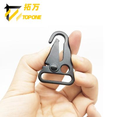 China Heavy Duty Nylon Tactical Backpack Sling Strap Clasp Key Chain Olecranon Snap Hook Metal for sale