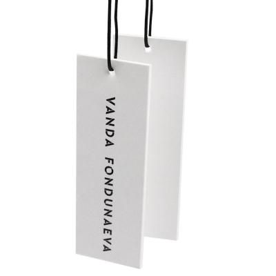 China Viable Custom Label Logo Printing Design High End General Apparel Hang Tags for sale