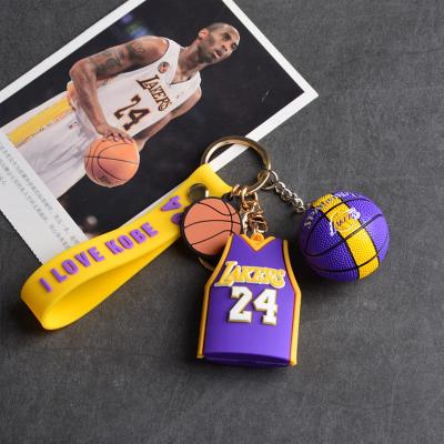 China New Kobe key chain, boys basketball birthday gift pendant, fashion creative personality key chain for sale