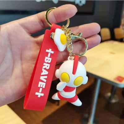 China New Ultraman Key Pendant, Creative Car Bag Key Chain Pendant, 3D PVC Doll Gift Key Chain for sale