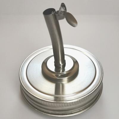 China Non spill factory wholesale cheap sus304 food grade multicolor lids with pourer for sale
