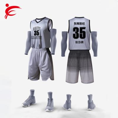 China 2020 New Design Antibacterial Basketball Tank Tops Uniforms Design Customize Color Sports Basketball Wear for sale